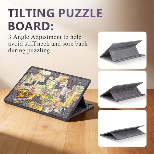 1000PCS Puzzle Board Tilting Portable Lightweight Felt Jigsaw with Protector UK — image 8
