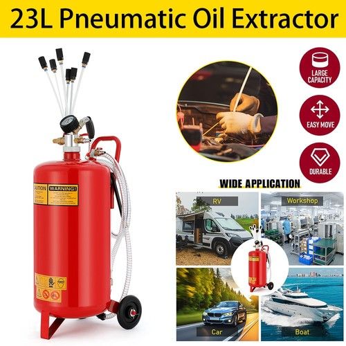 23L 8-10Bar Pneumatic Oil Fluid Extractor Transfer Vacuum Pump Engine Brake Fuel