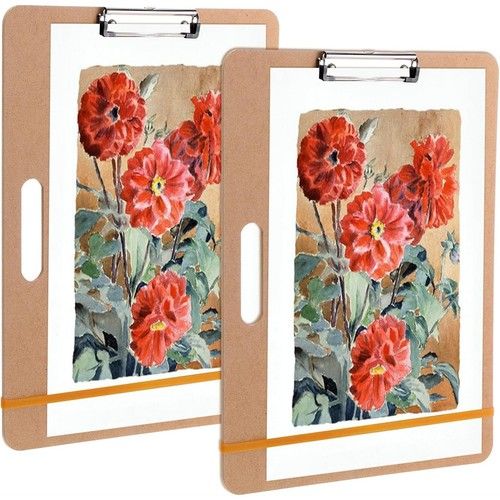 Portable Art Drawing Board with Handle(13" X 17"), 2Pack Sketch Board X1L66991