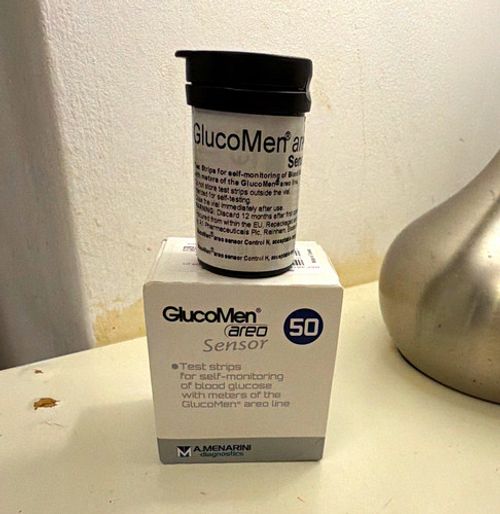 GlucoMen Blood Glucose Test Strips 50 x2 Compatible with areo Sensor Exp 2026