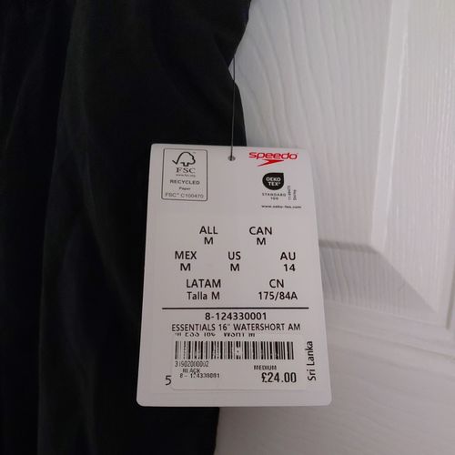 Speedo Essentials 16’’ Water short AM Black Medium Size — image 5