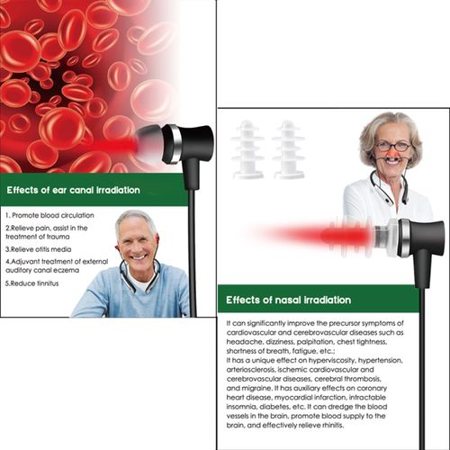 2026 New Portability Tinnitus Relief Earplug Nasal Rhinitis 650nm Red Light UK — image 18