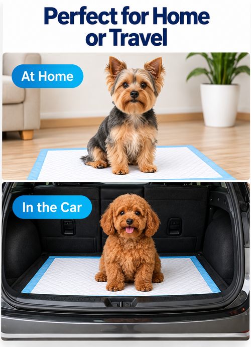 Large 60 x 40cm Pet Training Pads Poo Dog Pee Pads for Dog Puppy Cat Waterproof — image 2