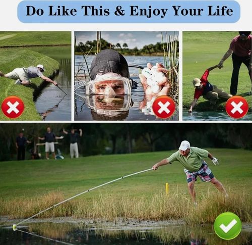 2m Telescopic Pocket Golf Ball Pick-Up Compact Retriever Automatic Lock Scoop — image 7