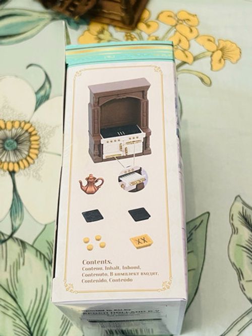 Sylvanian families Kitchen Stove/Oven cooker Set Brown/gold/Cream