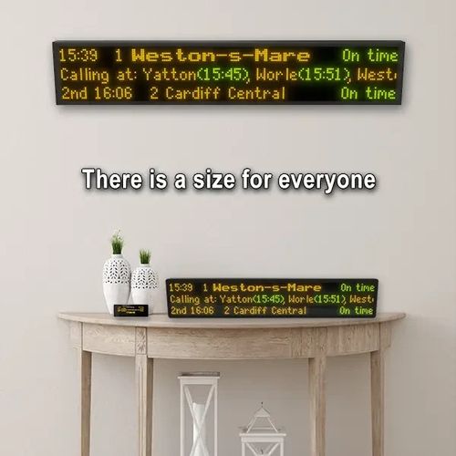 60cm Real station audio! Train Departure Board live Rail, Tube, Tram & Bus gift — image 6