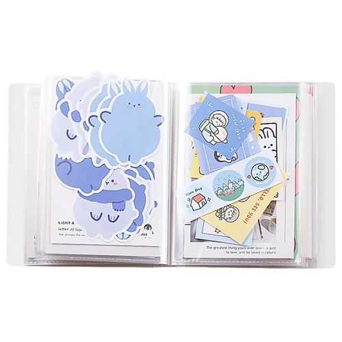 40 Sheets Postcard Storage Book Portable Photo Album Cards Holder Home Use — image 8