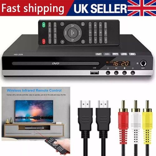 Region Free DVD Player with HDMI - 1080p Upscaling Multi-Region DVD Player UK