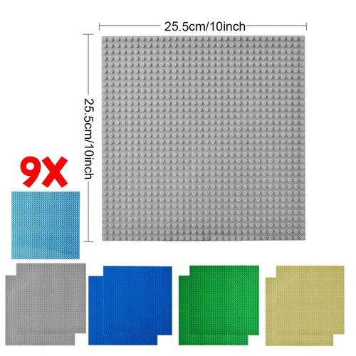 9 Pack Base Plates Baseplates 32x32 Stud Building Building Tray Board Brick