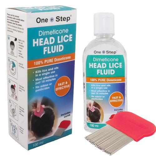 Dimeticone Head Lice Treatment 100ml Lice & Nit Removal Solution Kids & Adults — image 1