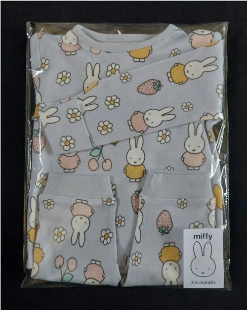 Baby Girls Lilac Miffy Pyjamas 2 Piece Set Character Nightwear PJs 3-36 Months — image 2