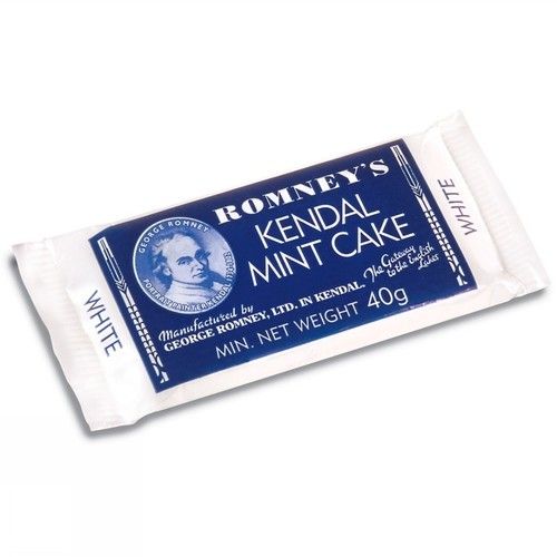 Kendal Mint Cake Romney's White Kendal Mintcake  Pack of  3 x 40g Bars 