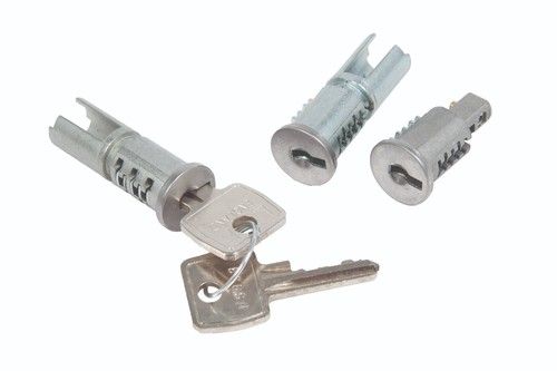 JAGUAR E-TYPE LOCK BARREL SET 3 PIECE WITH KEYS S1-2 FHC 1961-1971 BD11999/KF
