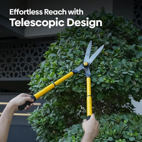 Telescopic Garden Shear Long Handled Lawn Shears with Sharp Heavy Wavy Blades — image 8