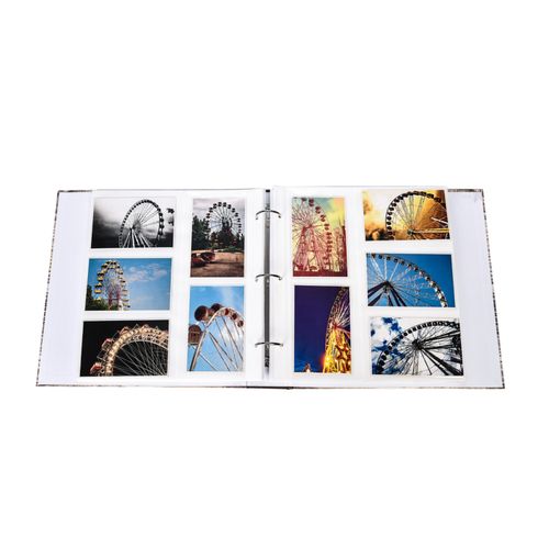 Photo album slip in case 3-ring binder holds 500 Photos 6x4''/ 10x15cm - X 2 — image 5