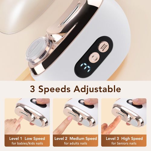 2 in 1 Electric Toe Nail Clippers Automatic Nail Clipper Trimmer Cutter Manicure — image 7