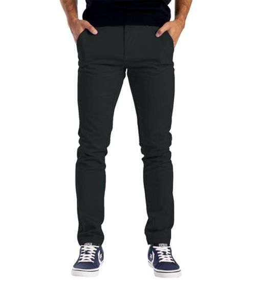 Mens Boys Chino Trousers Slim Fit Stretch Full Pants Casual Jeans Size 30-40