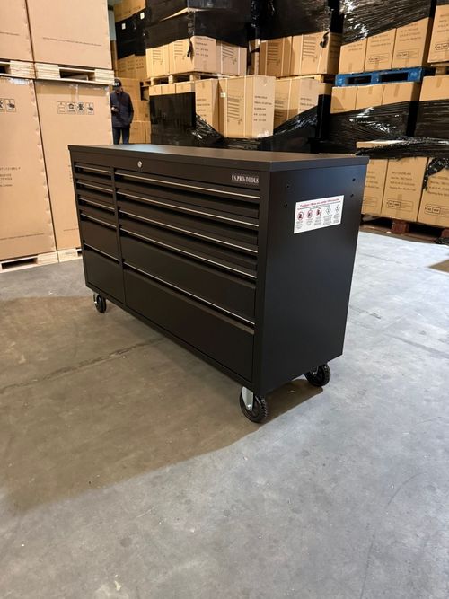 US PRO TOOL CHEST BOX BENCH BLACK WORKTOP 55" FINANCE AVAILABLE! — image 13