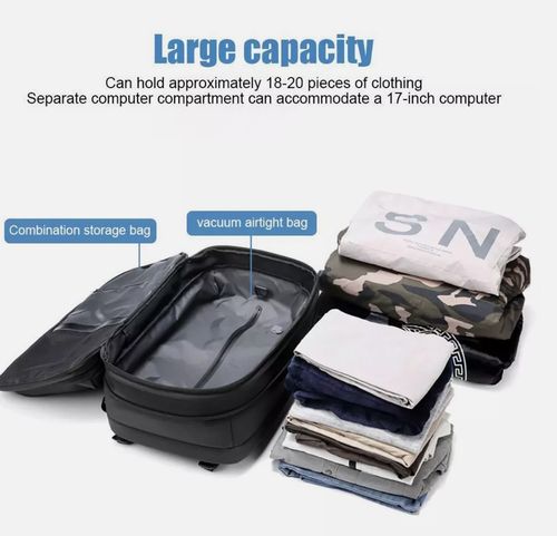 Vacuum Compression Travel Backpack – Lightweight Cabin Luggage 35L — image 3
