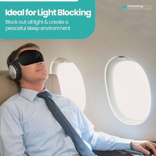 Eye Cover Sleeping Mask 3D Soft Padded Eye Mask Blackout Night Travel Blindfold — image 11