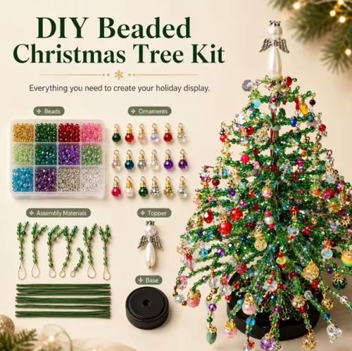 Beaded Halloween Tree Kit DIY Ornament Making Craft Set Kids Gift Funny — image 3
