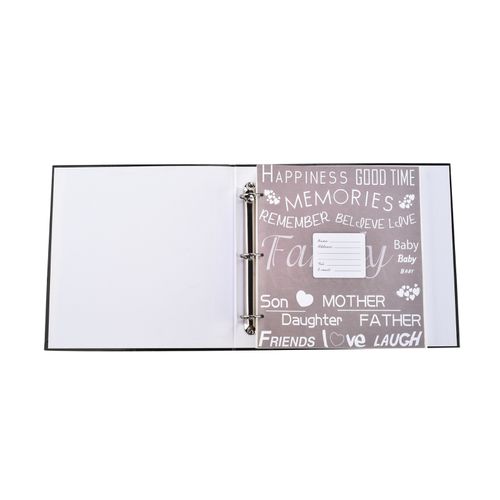 Large Black Text Cover Ring Binder Photo Album for 500 Photos 4 x 6'' — image 3