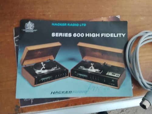 Stunning Rare Vintage Hacker MC600 Stereo Music Centre (Working) — image 9