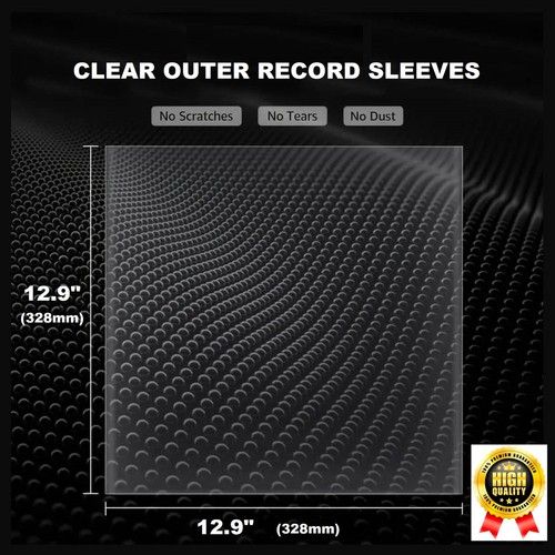 12 inch Record Sleeves Outer LP Plastic Vinyl Covers 12" Gatefold Albums Singles