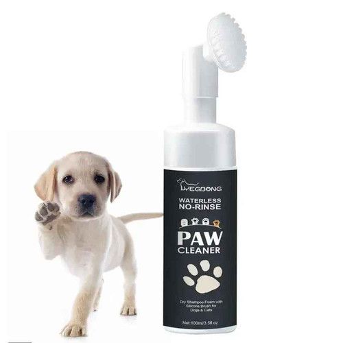 100ml Waterless Pet Paw Cleaner Foam Dog Cat Claw Cleanser Rinse-free Shampoo