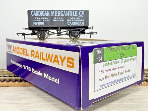 Dapol 7 Plank Wagon Cardigan Mercantile No900 Lt Ed 104 West Wales Wagons Mint