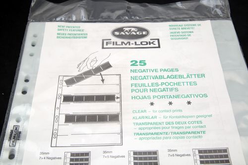 25x Acid-Free Archival Storage Filing Sheets Negative Pages 35mm 135 Film  Slide — image 5