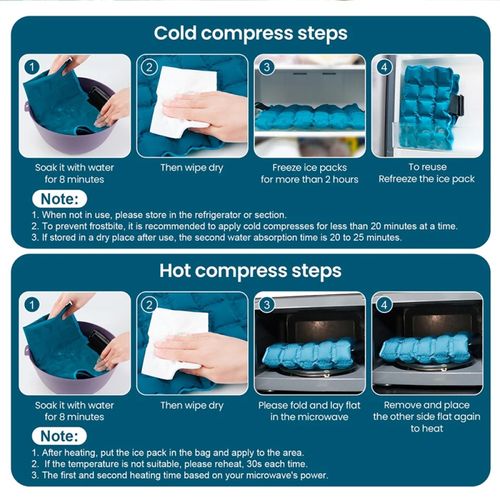 Reusable Ice Pack for Sports Injuries, Hot Cold Compress Wrap Back Pain Relief — image 16