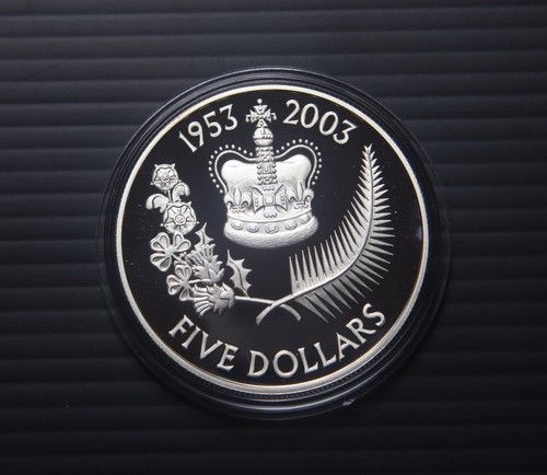 New Zealand 5 Dollars 2003 Silver Proof