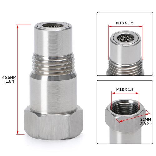 2pcs Oxygen O2 Sensor Spacer Adapter Catalytic Converter Fix Check Engine Light — image 4