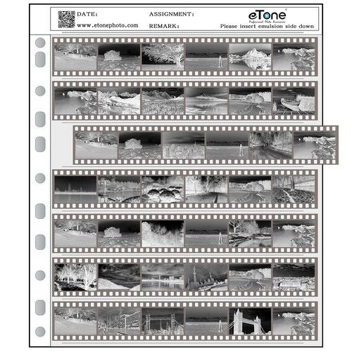 30x Acid-Free Archival Storage Filing Sheets Negative Pages 35mm 135 Film  Slide