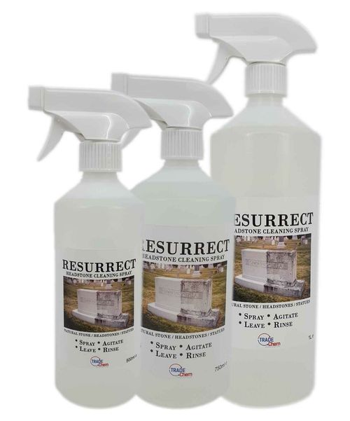 Gravestone Headstone Cleaner Stone Grave 500ml Spray Bottle Resurrect — image 12