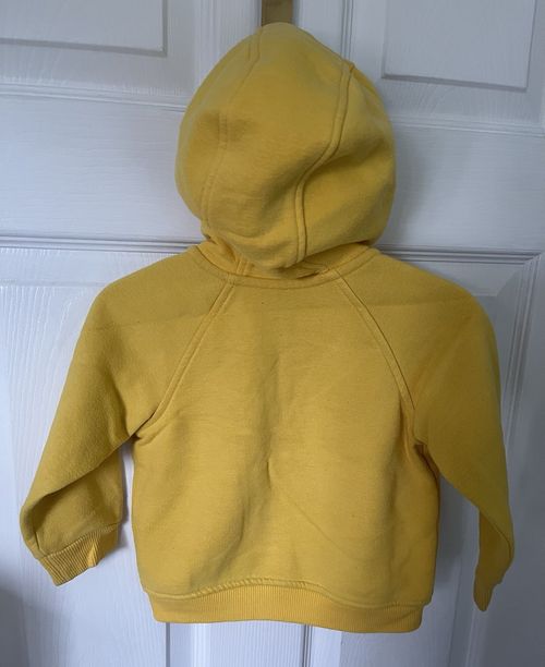 Matalan Toddlers kids yellow zip up hooded jacket Size / age 12 - 18 months — image 2