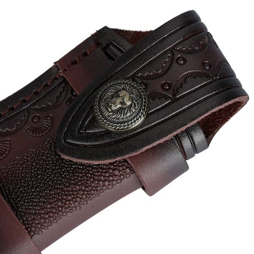 4in Folding Knife Holder Sheath Leather Storage Pouch + Snap Closure Belt Loop c — image 8