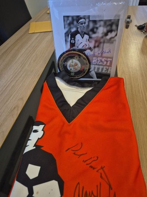 Stuart Spruce Stones Bitter Superleague Team Of The Season Shirt 1997 + Extras
