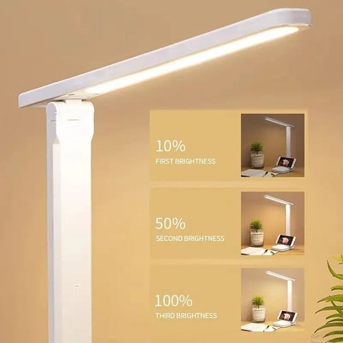 LED Clip On Desk Lamp USB Rechargeable Touch Control Study Reading Light — image 3