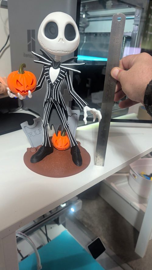 Jack Skellington inspired Figurine, Halloween, Christmas 3d printed — image 1