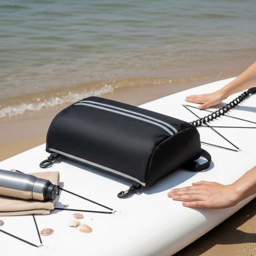 Paddleboard Deck Bag Foldable Kayak Deck Bag Reflective Strips for Night Use — image 4