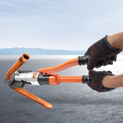 10T Hydraulic Pipe Crimper Aluminum Tube Press Clamp Pliers Crimping Tool 5 Dies — image 19