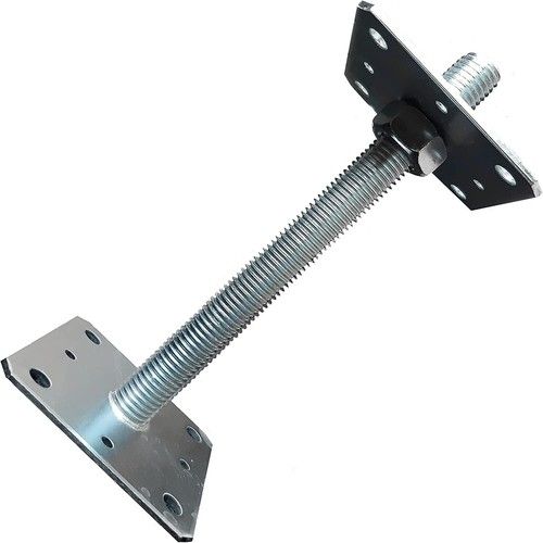 Adjustable Bolt Down Post Support feet Galvanised Heavy Duty 4mm Metal Steel