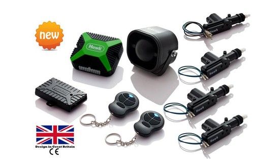 CAR ALARMS CENTRAL LOCK+ IMMOBILISER +DUAL PROXIMITY + 4 DOOR CENTRAL LOCK KIT