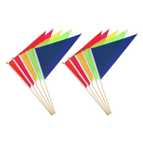 10 Pcs Small Marker Flags Garden Outdoor Ground Marking for Lawn