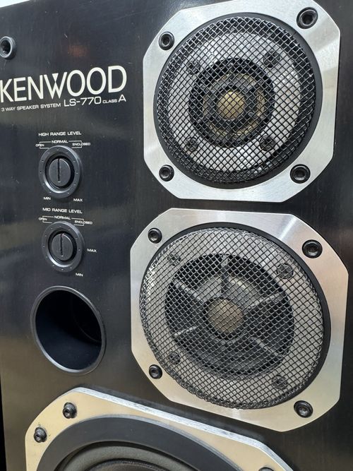 Vintage Kenwood Ls-770 Class A Speakers Made In Japan Pair Black *RARE* — image 8