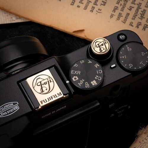 Metal Camera Hot Shoe Cover Shutter Button For Fujifilm XT3 XT5 100 Series Ect