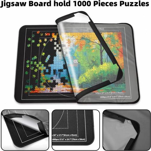 Puzzle Board 1000 Pieces Storage with 6 Sorting Trays And Cover 32"x22" — image 7