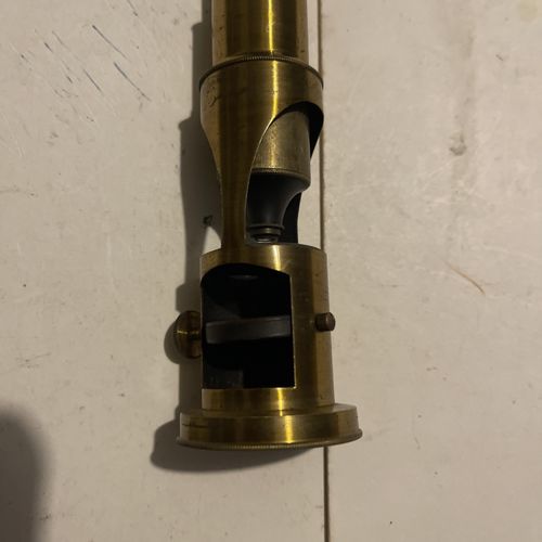 Vintage Brass.Student Microscope With Adjustable Lens ..See photos  — image 4